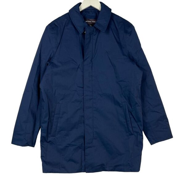 New Michael Kors Men Blue Jacket Waterproof Coat US Medium Midnight Blue $298 - Picture 3 of 15